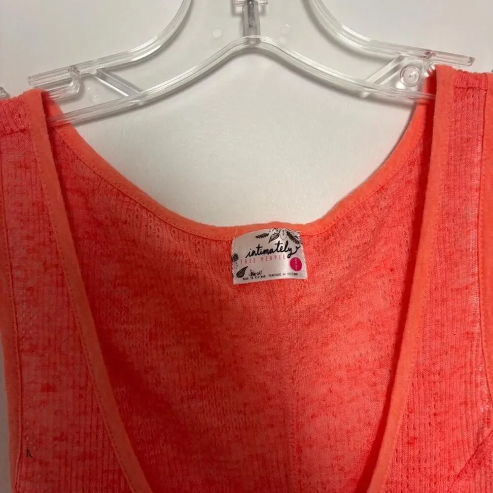 Free-people Women's Orange and Pink Vest